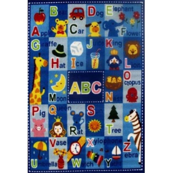 La Rug, Fun Rugs La Rug FT-95 3958 39 in. x 58 in. Fun Time Letters and Names Area Rug - Multi Colored FT-95 3958